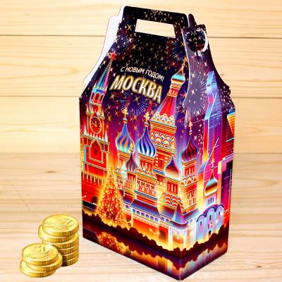 Экономный сладкий новогодний подарок весом 1000 грамм в Свердловском